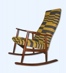 Mid Century Danish teak rocking chair